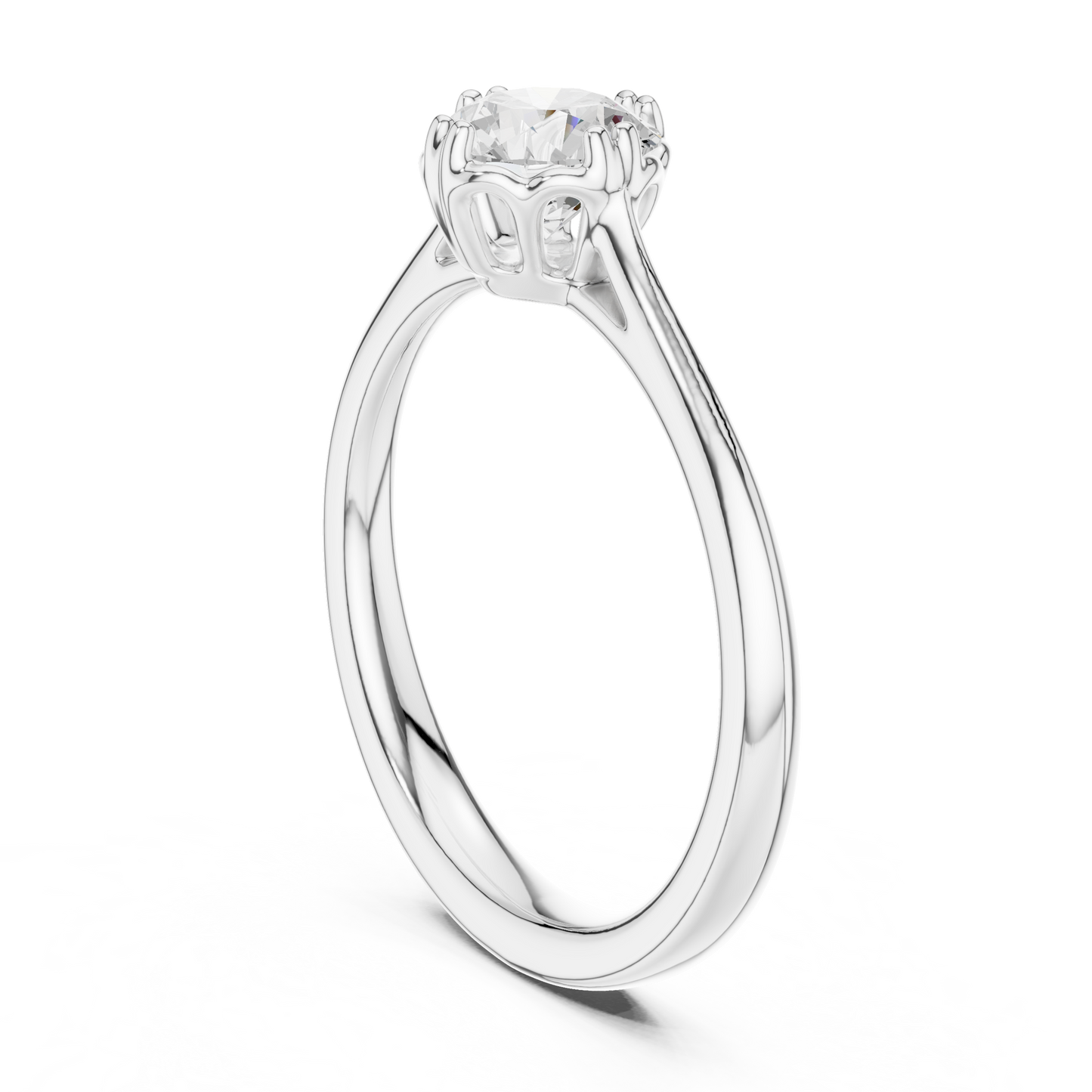 Round Halo Lab Grown Diamond Ring