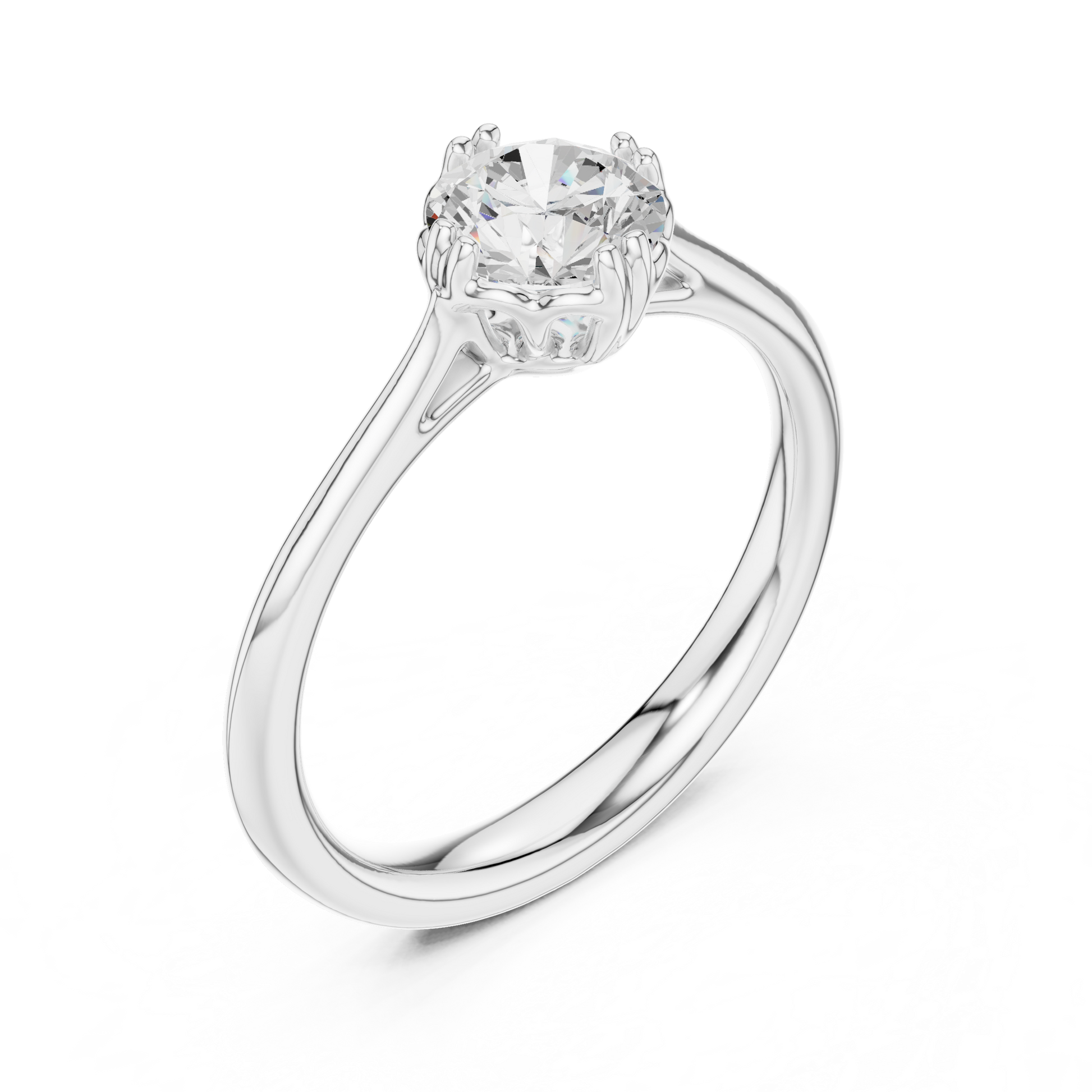 Round Halo Lab Grown Diamond Ring