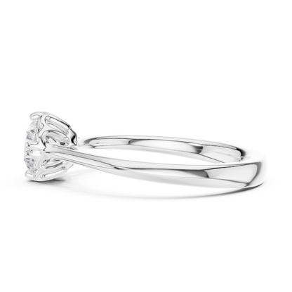 Round Halo Lab Grown Diamond Ring