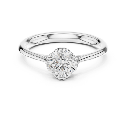 Round Halo Lab Grown Diamond Ring