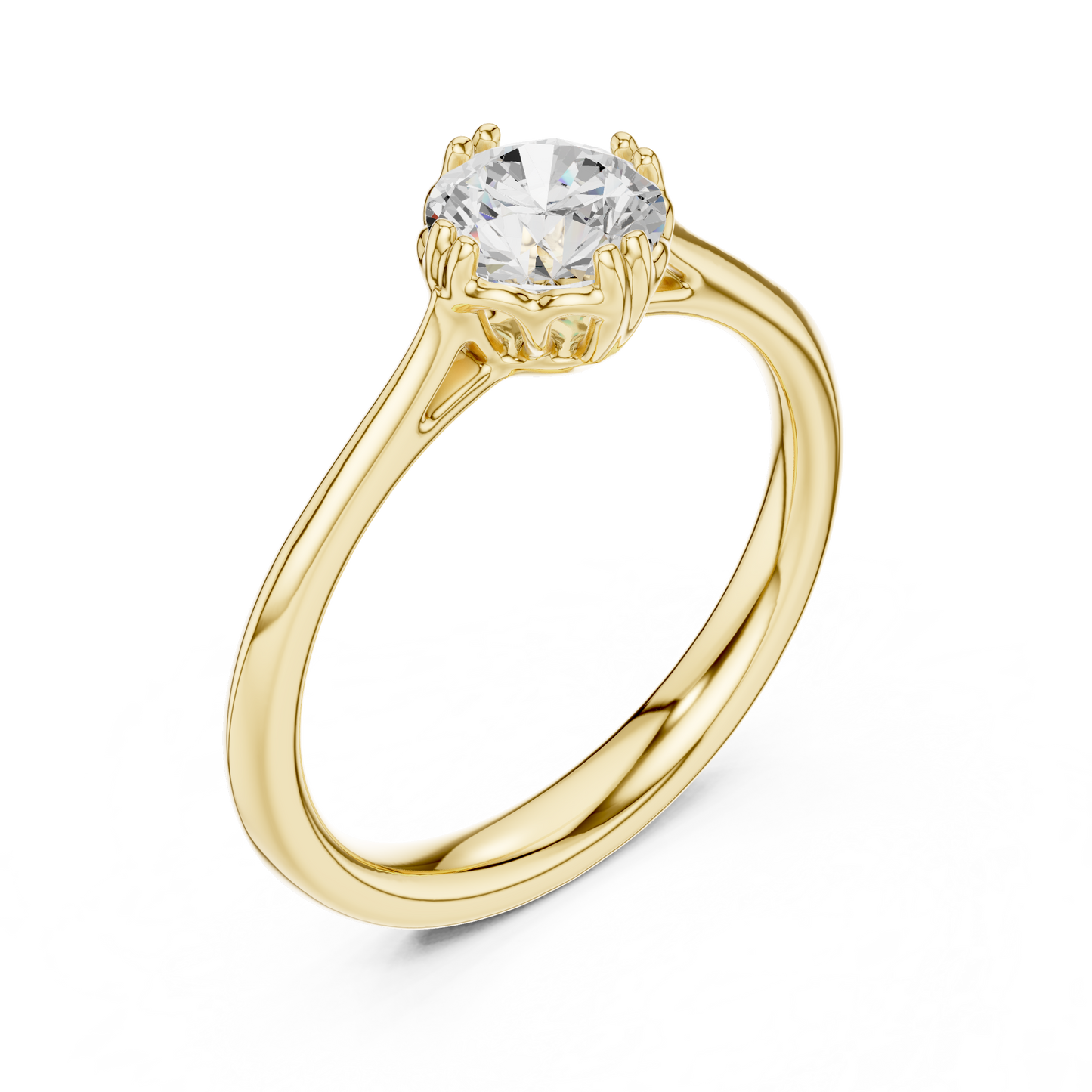 Round Halo Lab Grown Diamond Ring