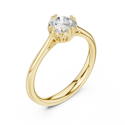 Round Halo Lab Grown Diamond Ring