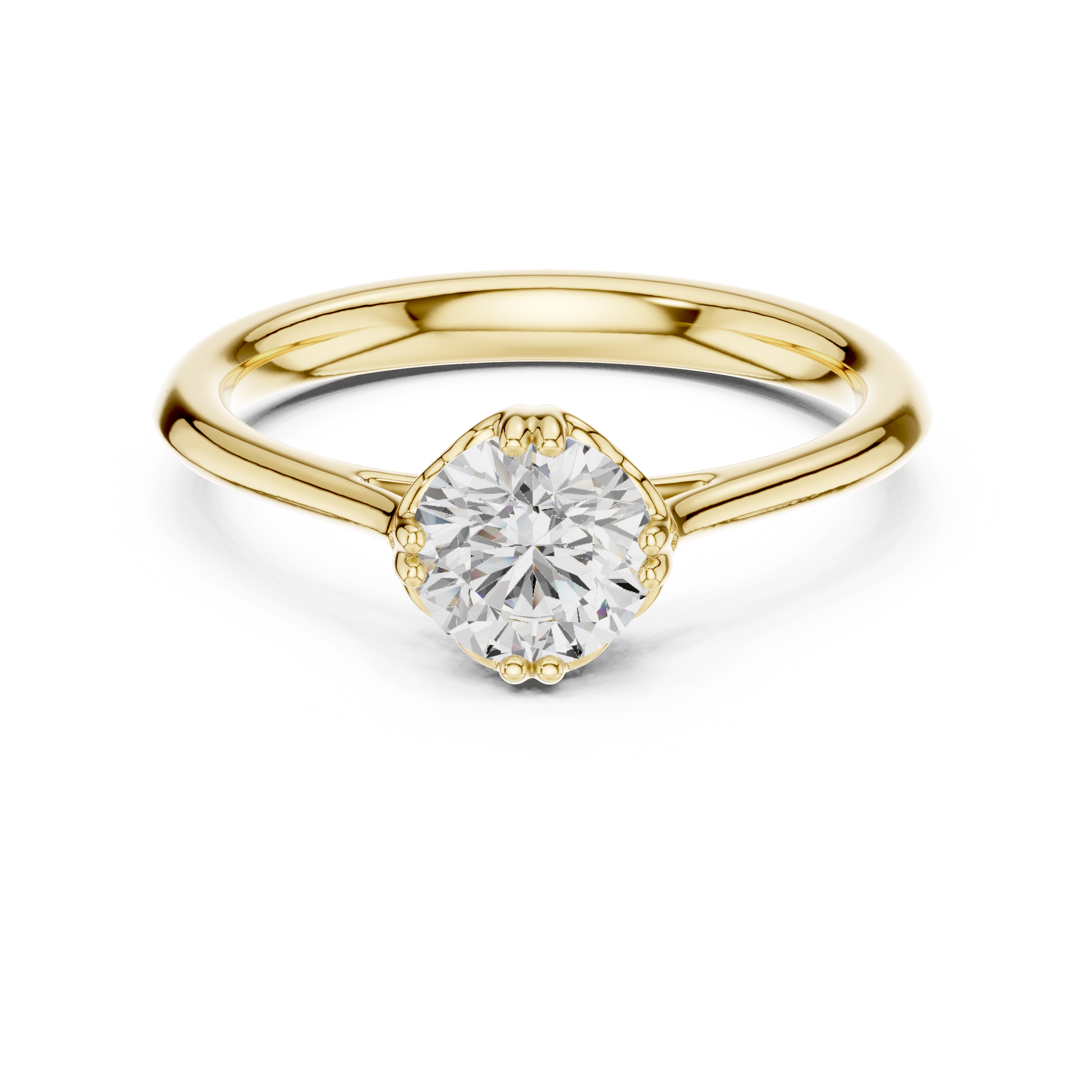 Round Halo Lab Grown Diamond Ring