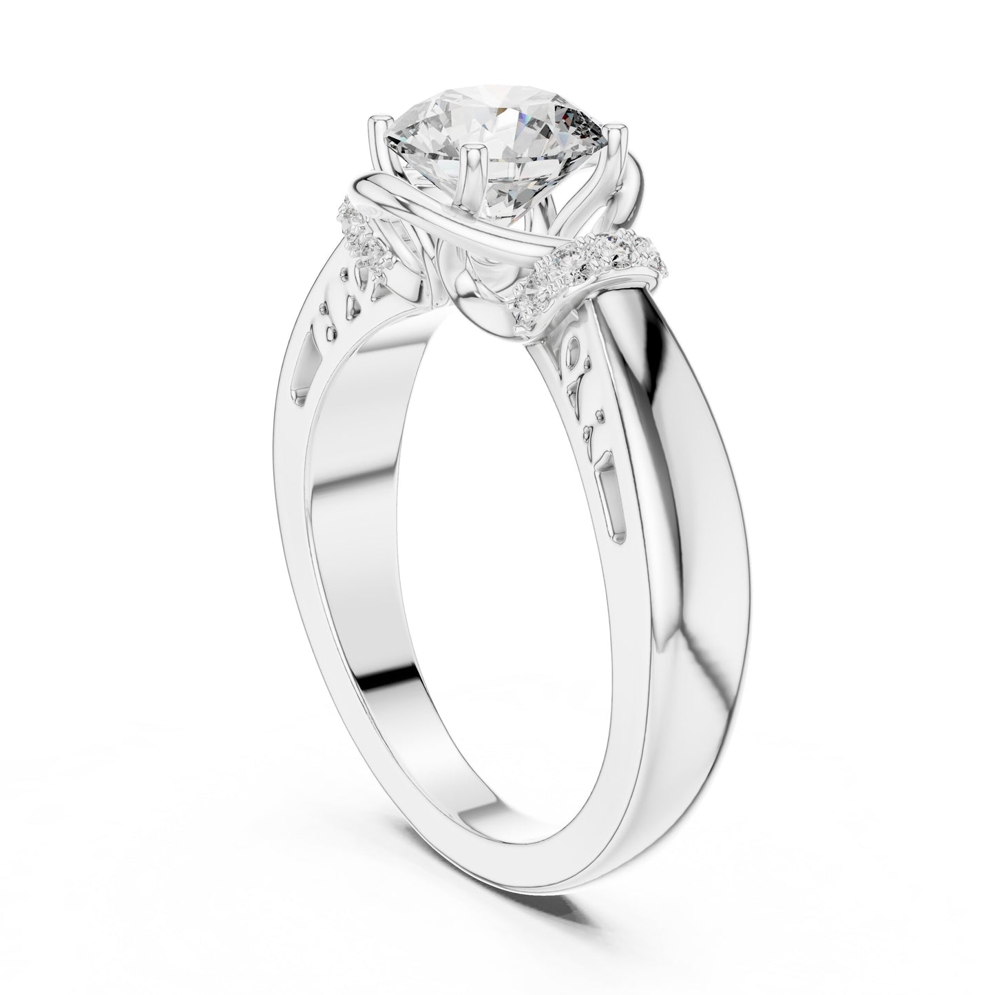Round Halo Lab Grown Diamond Ring
