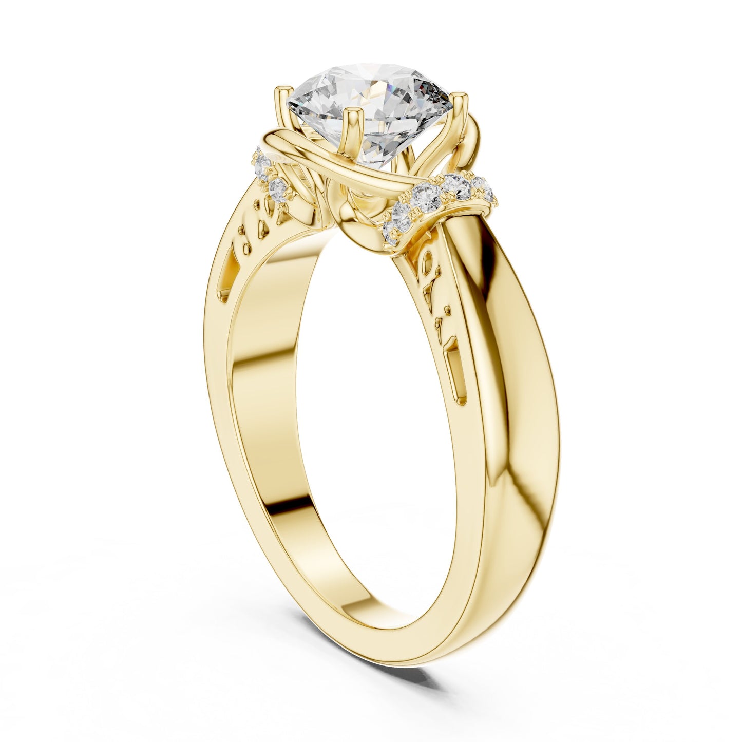 Round Halo Lab Grown Diamond Ring