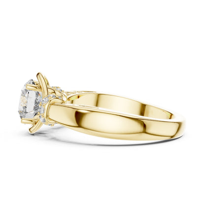Round Halo Lab Grown Diamond Ring