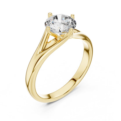 Round Solitaire Lab Grown Diamond Ring