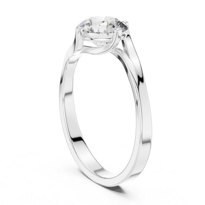 Round Solitaire Lab Grown Diamond Ring