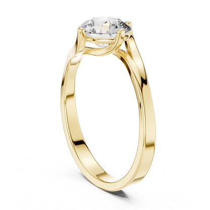 Round Solitaire Lab Grown Diamond Ring