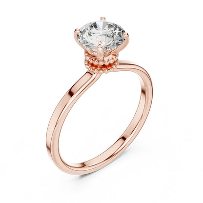 Round Solitaire Lab Grown Diamond Ring