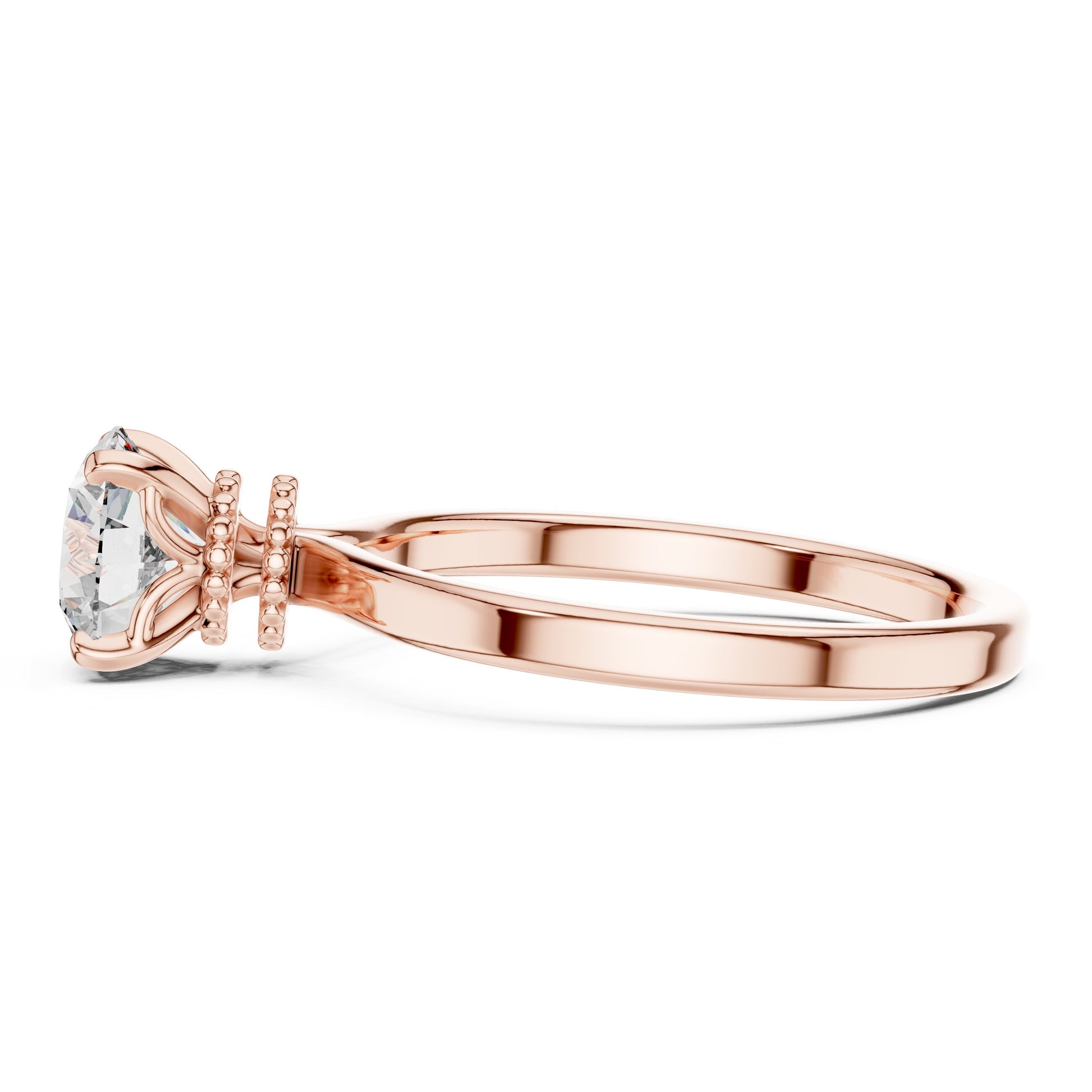 Round Solitaire Lab Grown Diamond Ring