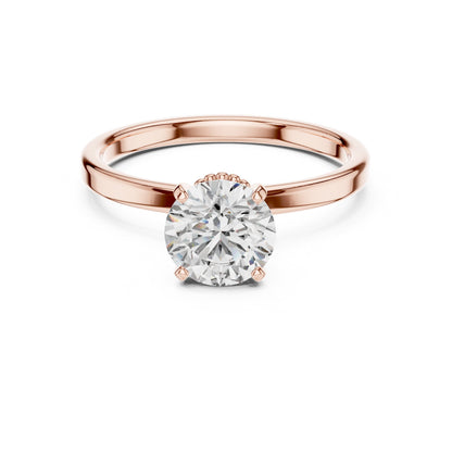Round Solitaire Lab Grown Diamond Ring