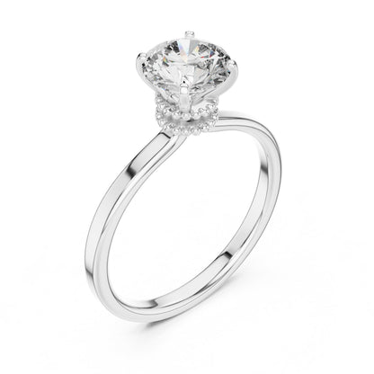 Round Solitaire Lab Grown Diamond Ring