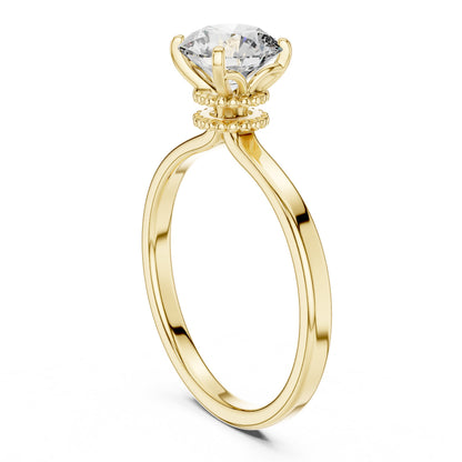 Round Solitaire Lab Grown Diamond Ring