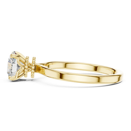 Round Solitaire Lab Grown Diamond Ring