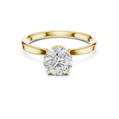 Round Solitaire Lab Grown Diamond Ring