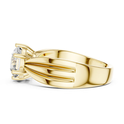 Round Solitaire Lab Grown Diamond Ring
