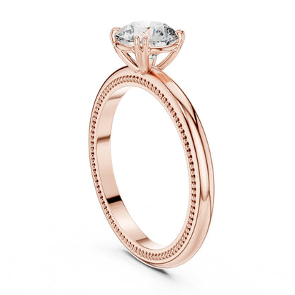 Round Solitaire Lab Grown Diamond Ring