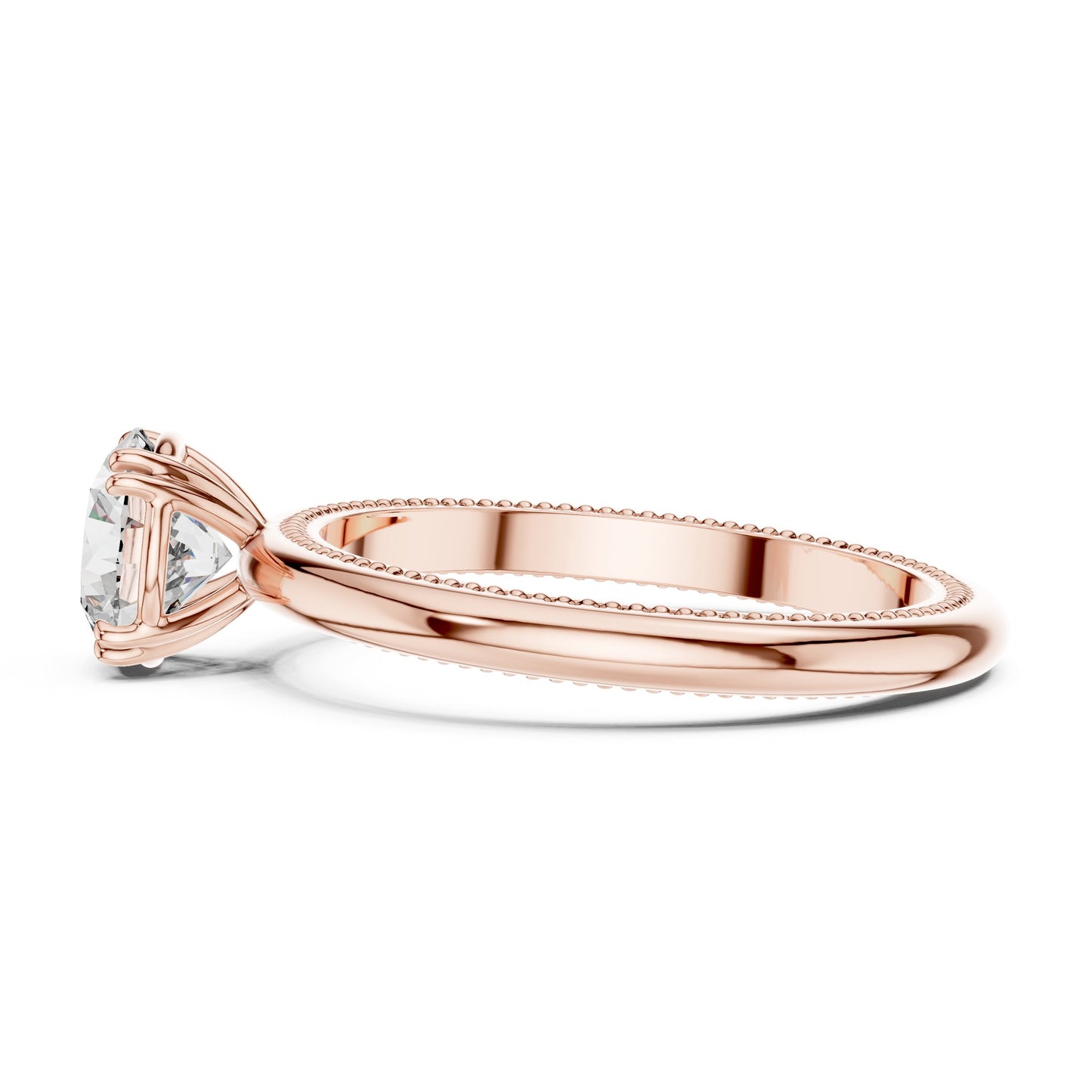 Round Solitaire Lab Grown Diamond Ring