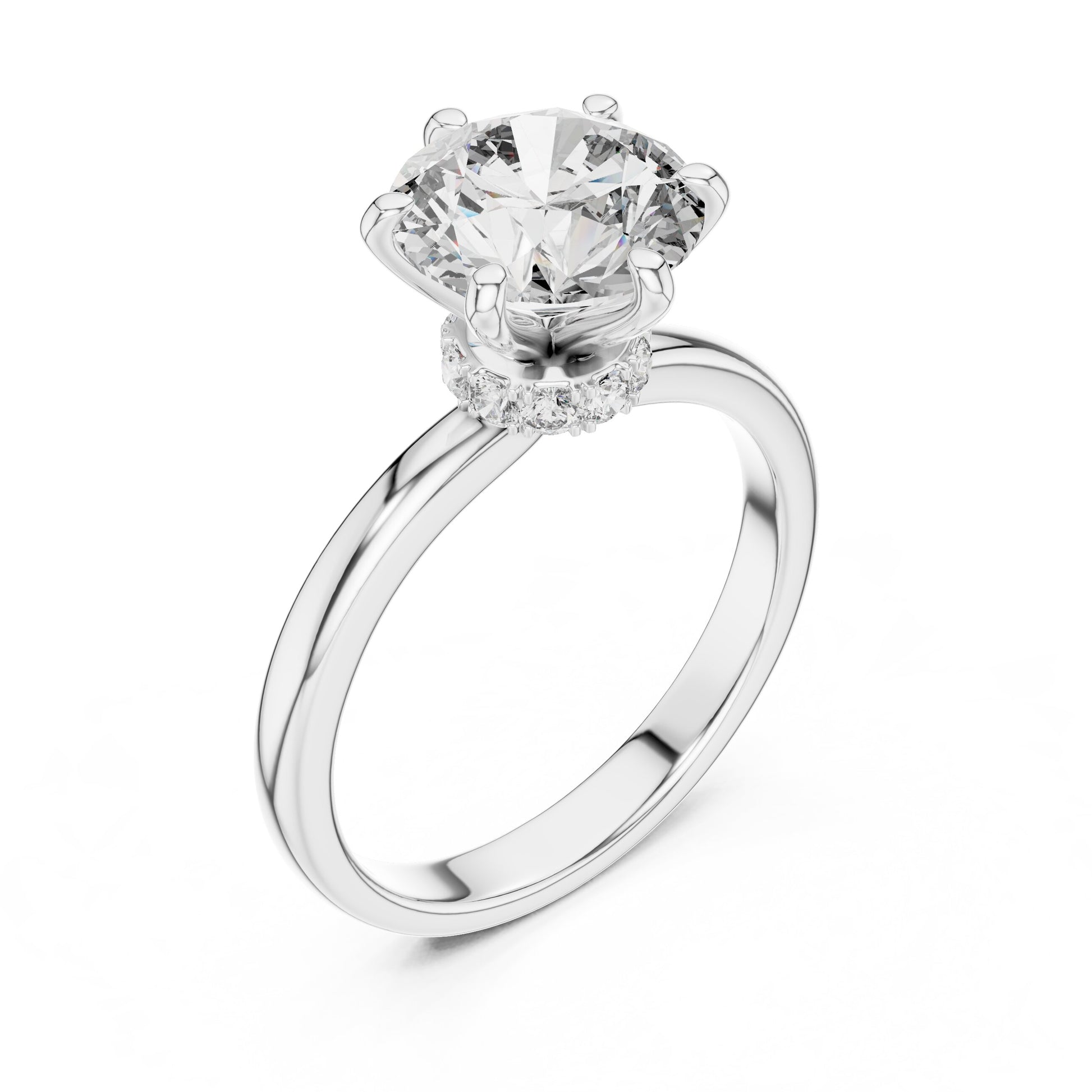 Mixed Shape Lab Grown Diamond Halo Ring