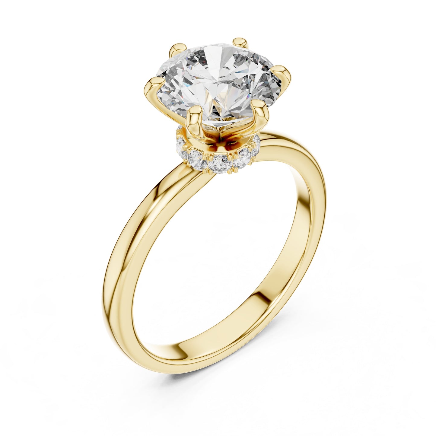 Mixed Shape Lab Grown Diamond Halo Ring