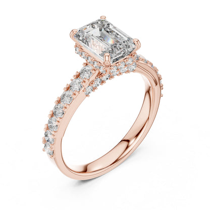 Mixed Shape Lab Grown Diamond Halo Ring