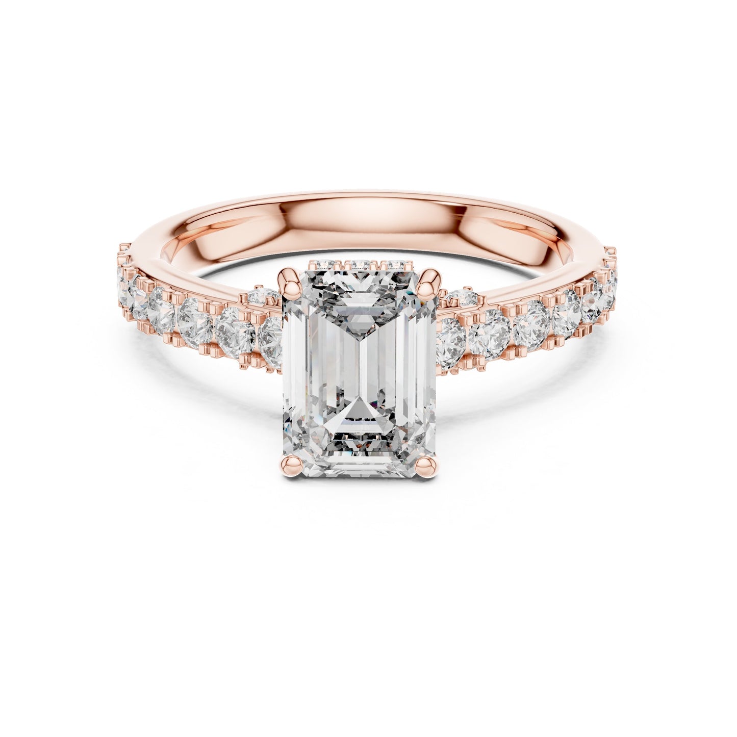Mixed Shape Lab Grown Diamond Halo Ring