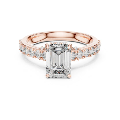 Mixed Shape Lab Grown Diamond Halo Ring