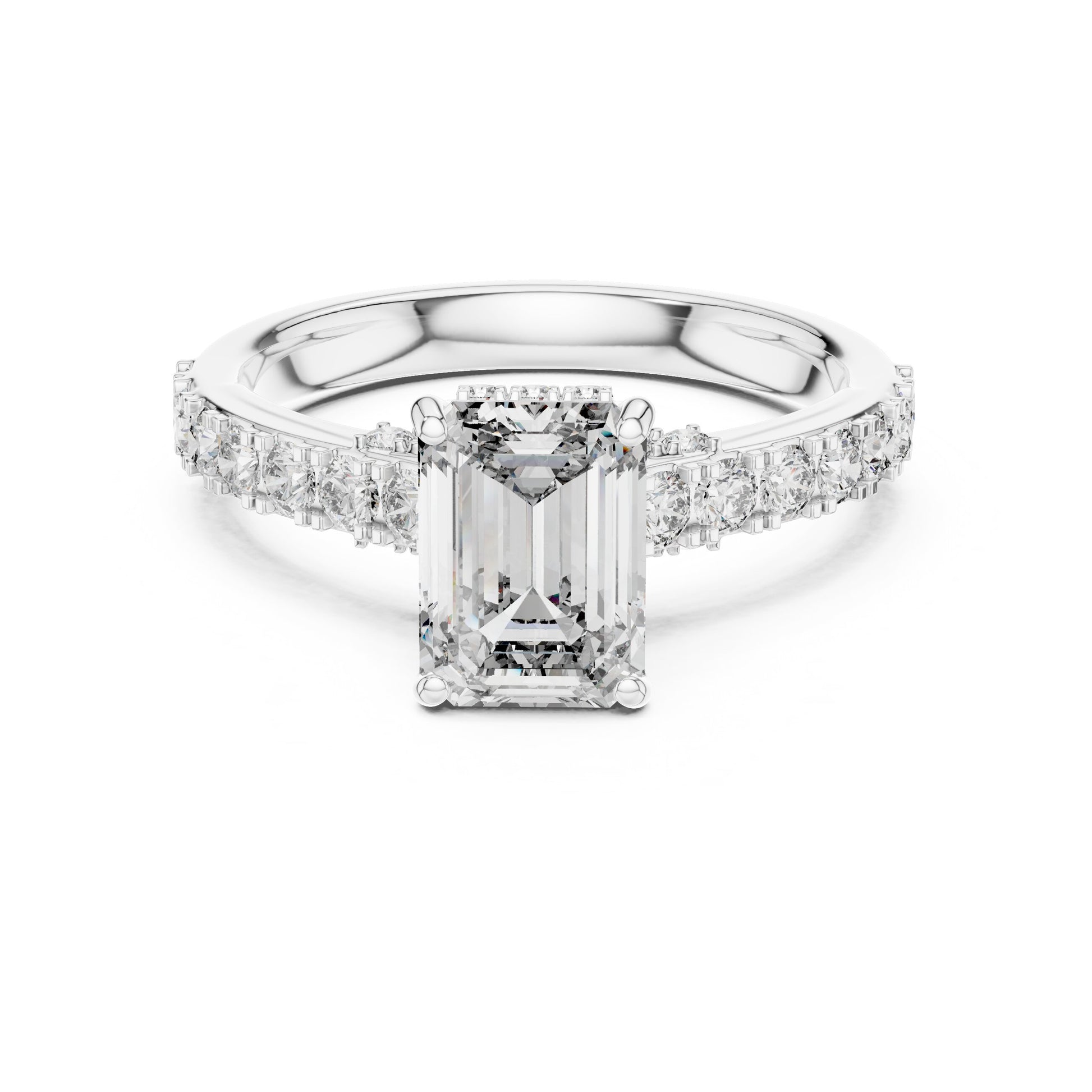 Mixed Shape Lab Grown Diamond Halo Ring
