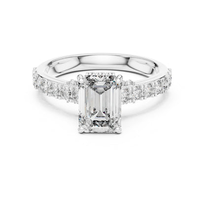 Mixed Shape Lab Grown Diamond Halo Ring
