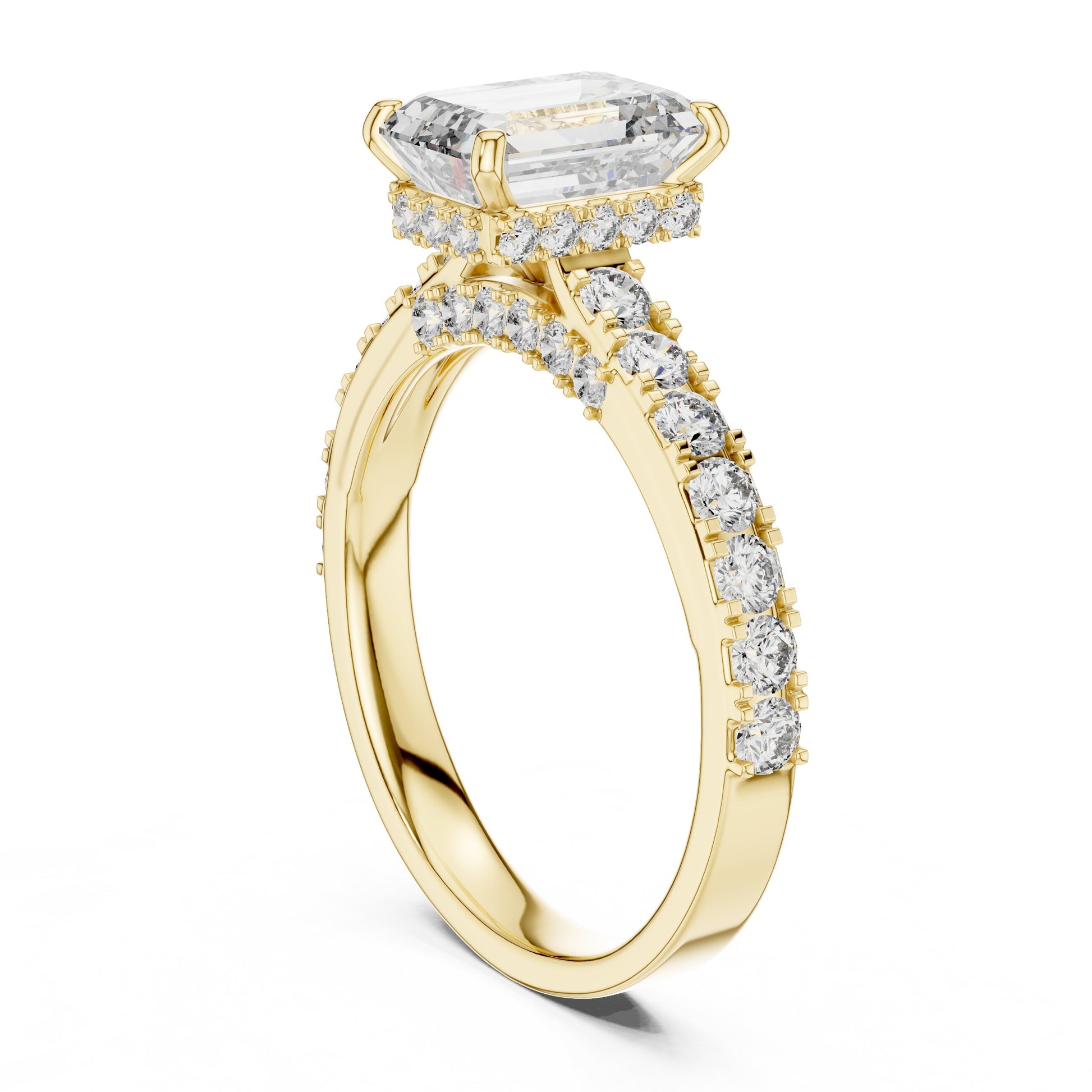 Mixed Shape Lab Grown Diamond Halo Ring