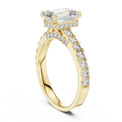 Mixed Shape Lab Grown Diamond Halo Ring
