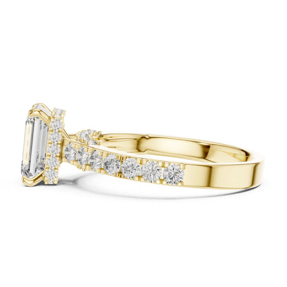 Mixed Shape Lab Grown Diamond Halo Ring