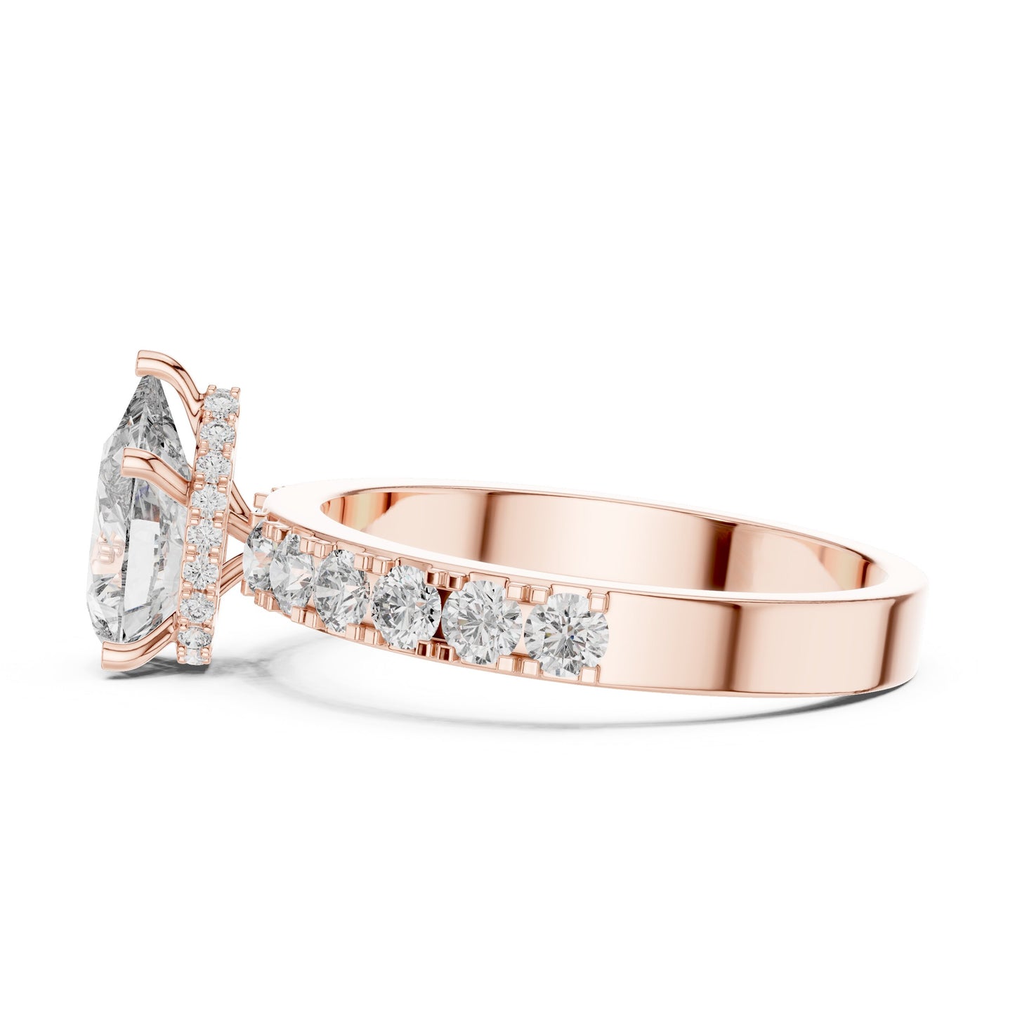 Round Halo Lab Grown Diamond Ring
