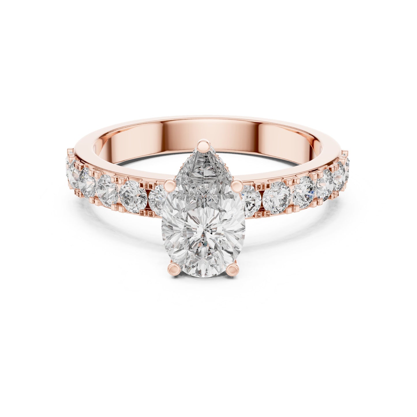 Round Halo Lab Grown Diamond Ring