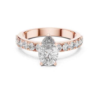 Round Halo Lab Grown Diamond Ring
