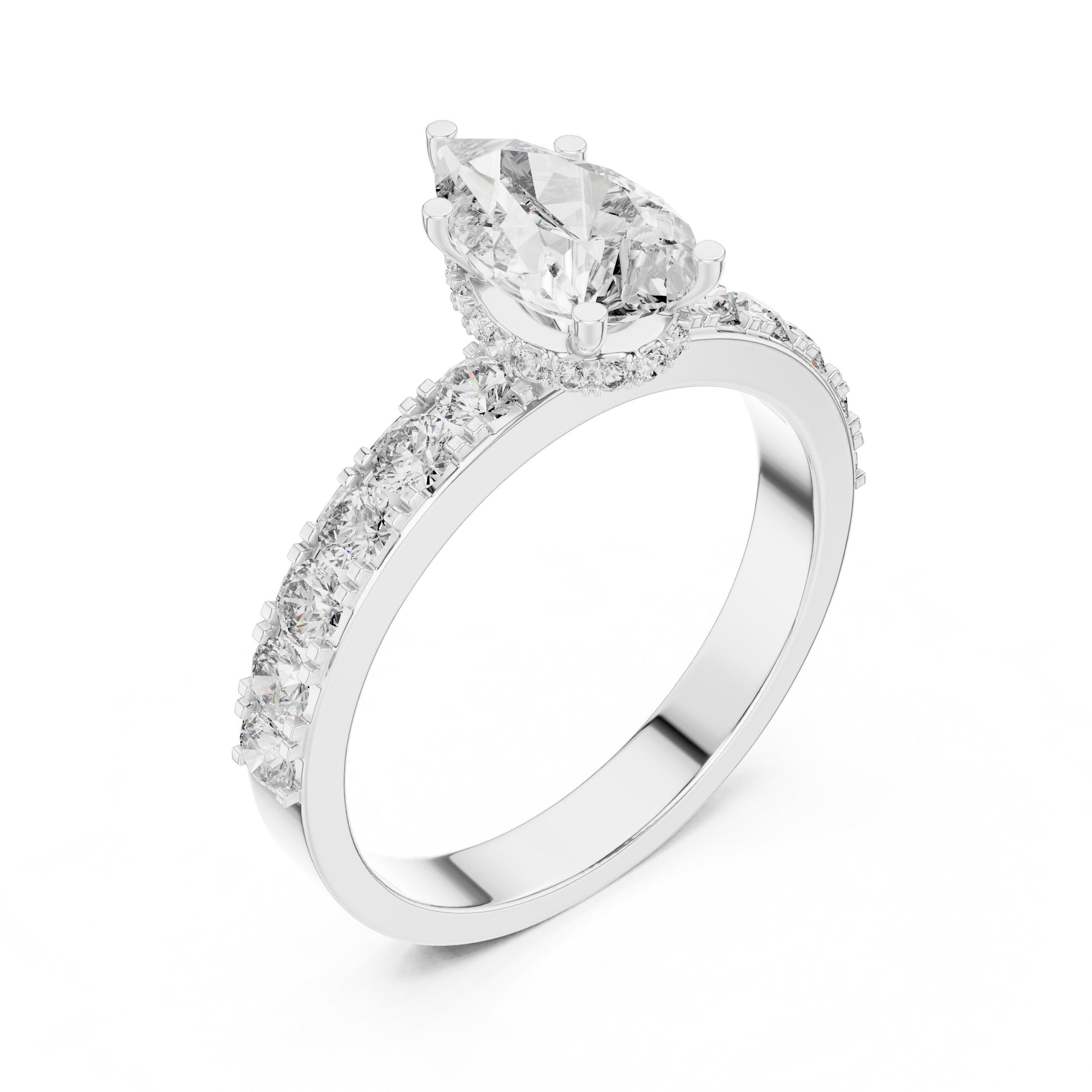Round Halo Lab Grown Diamond Ring