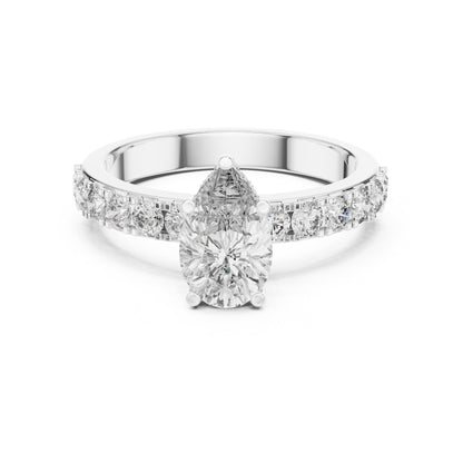 Round Halo Lab Grown Diamond Ring