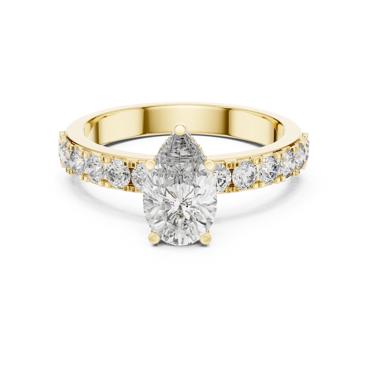 Round Halo Lab Grown Diamond Ring