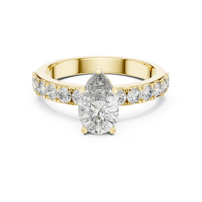 Round Halo Lab Grown Diamond Ring