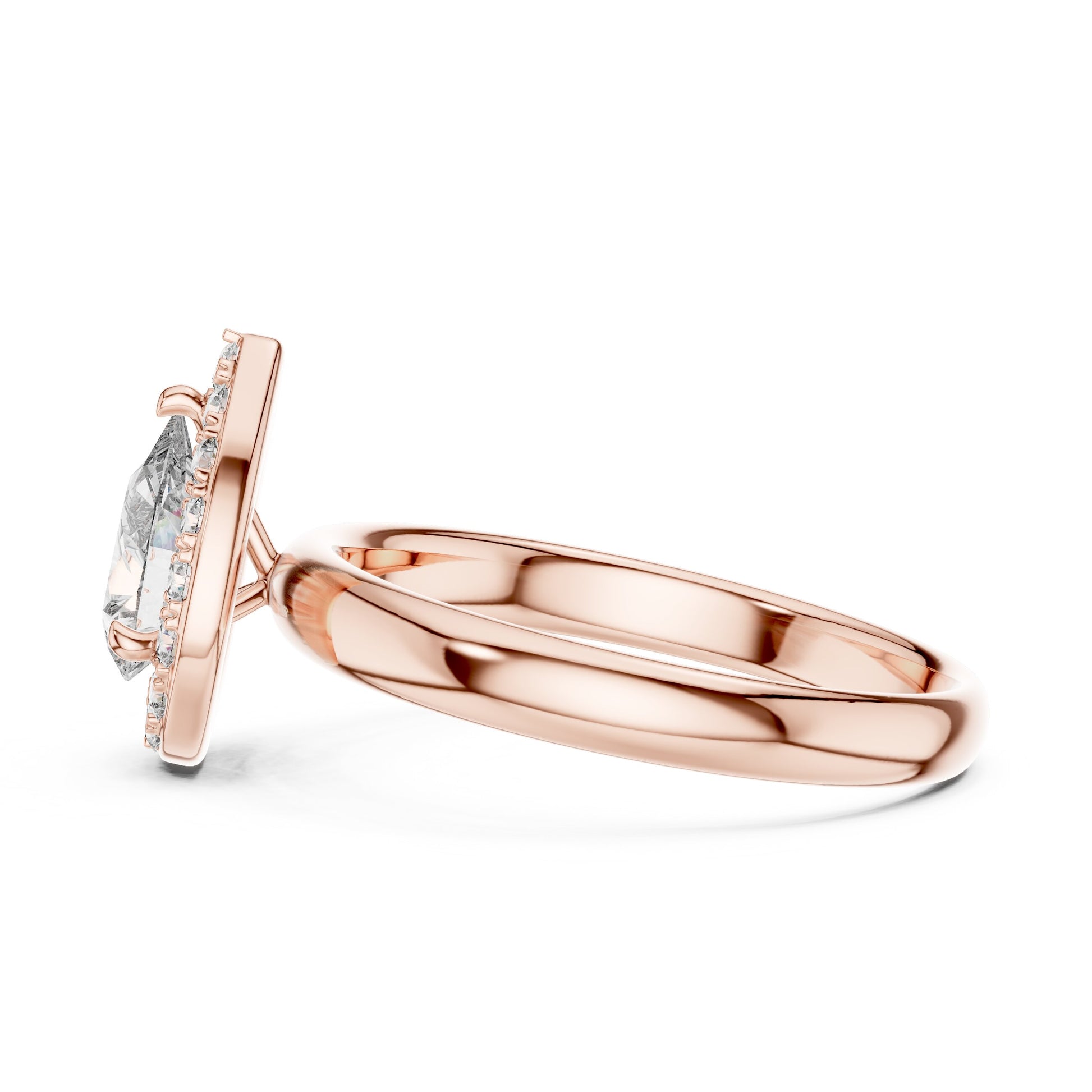 Round Halo Lab Grown Diamond Ring
