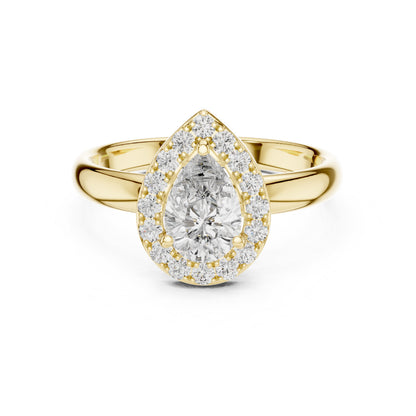 Round Halo Lab Grown Diamond Ring
