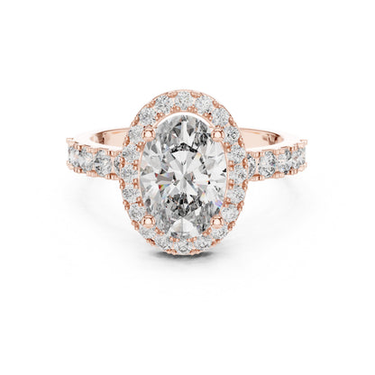 Mixed Shape Lab Grown Diamond Halo Ring