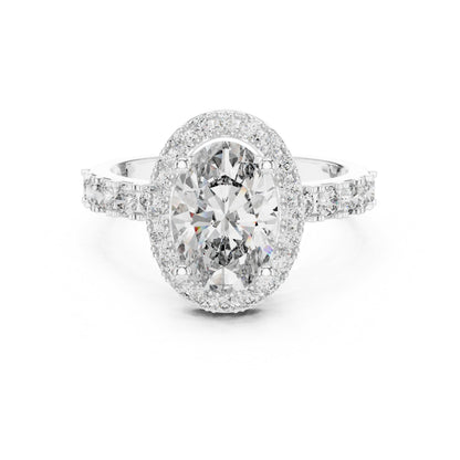 Mixed Shape Lab Grown Diamond Halo Ring