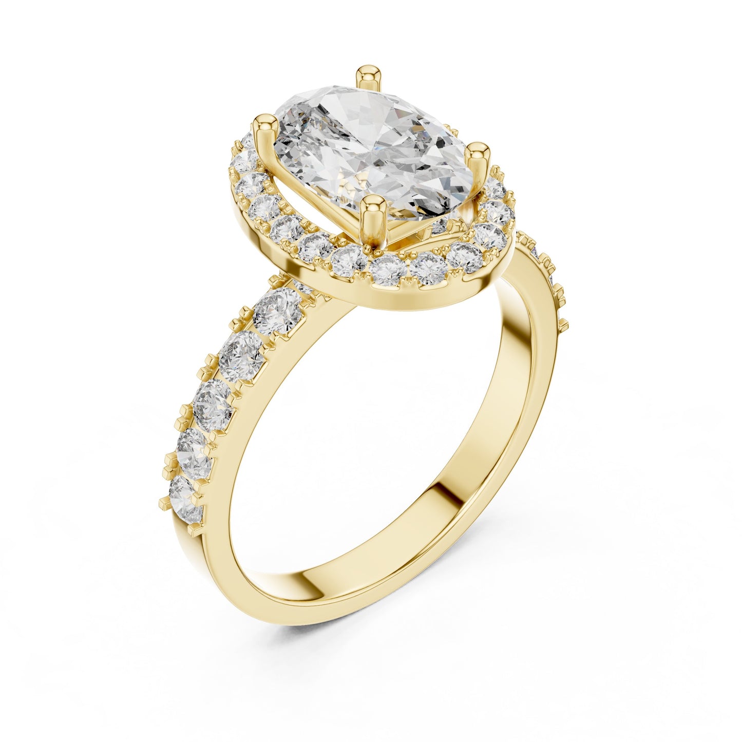 Mixed Shape Lab Grown Diamond Halo Ring