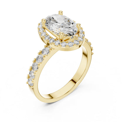 Mixed Shape Lab Grown Diamond Halo Ring
