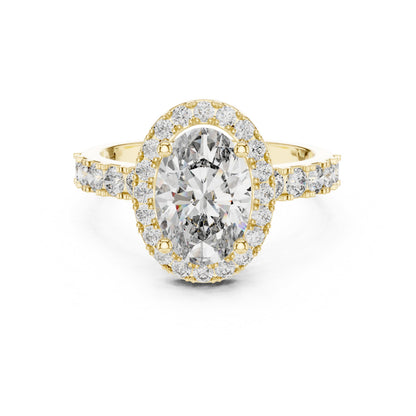 Mixed Shape Lab Grown Diamond Halo Ring