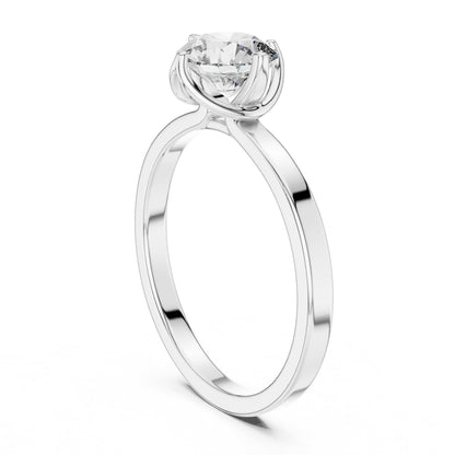 Oval Halo Lab Grown Diamond Ring