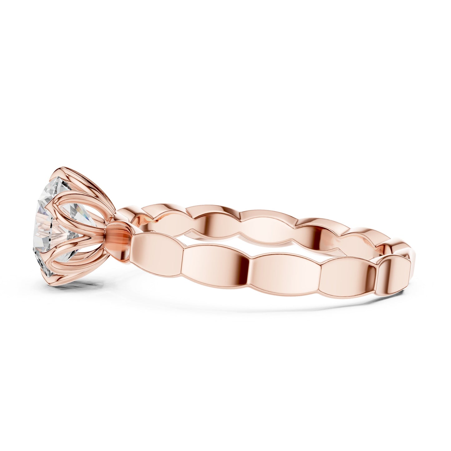 Round Halo Lab Grown Diamond Ring