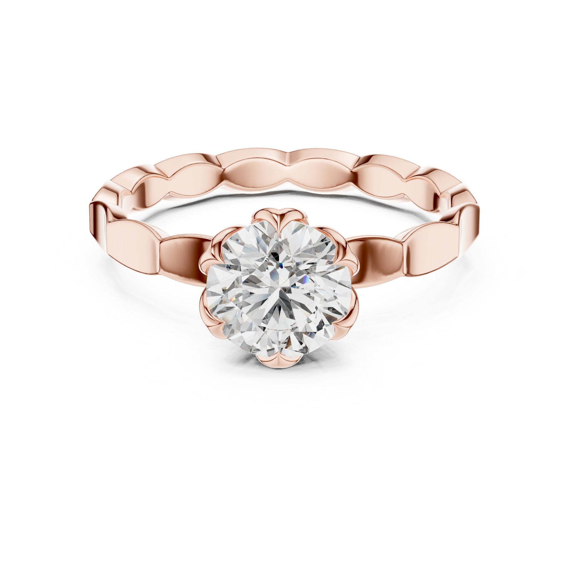 Round Halo Lab Grown Diamond Ring
